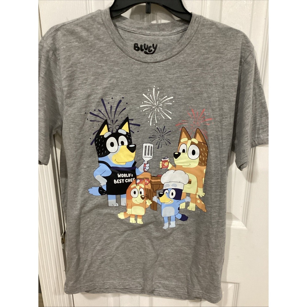Bluey Graphic Tee for Men - Grey